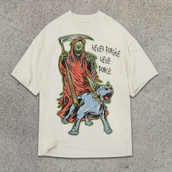 Skull Graphic Print Short Sleeve T-Shirt