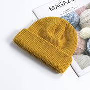 Melon leather hat men's warm short cold hat woolen hat