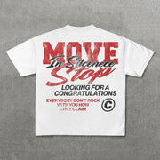 Move In Silence Print Short Sleeve T-Shirt
