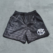 Fashion Gradient Mesh Sports Shorts