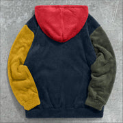 Vintage Colorblock Fashion Print Street Hoodies