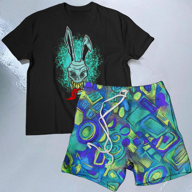 Rabbit Short Sleeve Two Piece Set