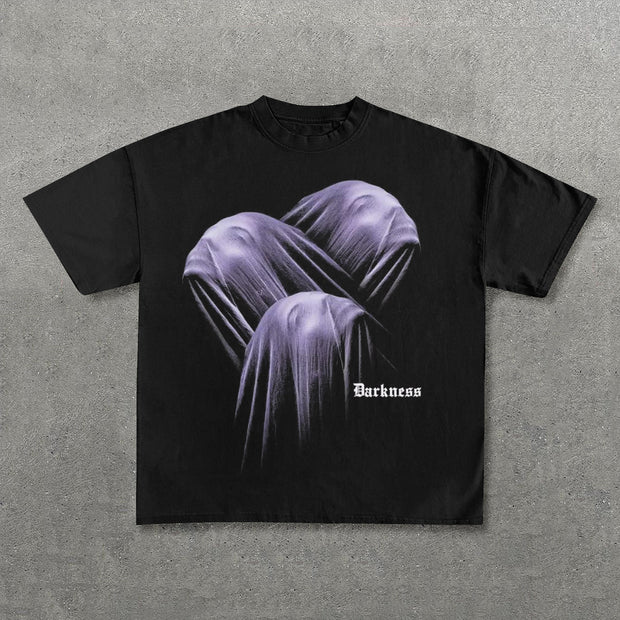 Darkness Print Short Sleeve T-Shirt