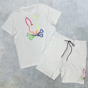 Casual personality street style sports loose T-shirt suit
