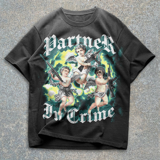 Angel Graphic Short Sleeve T-Shirt