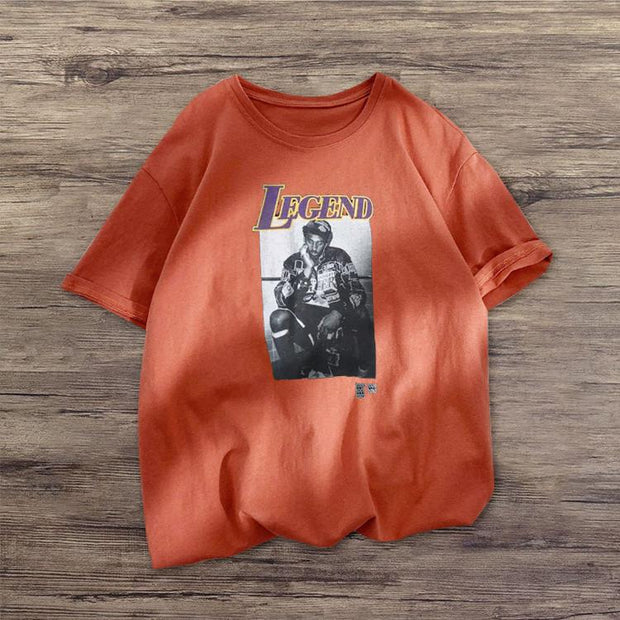 Trendy definition pattern short-sleeved T-shirt