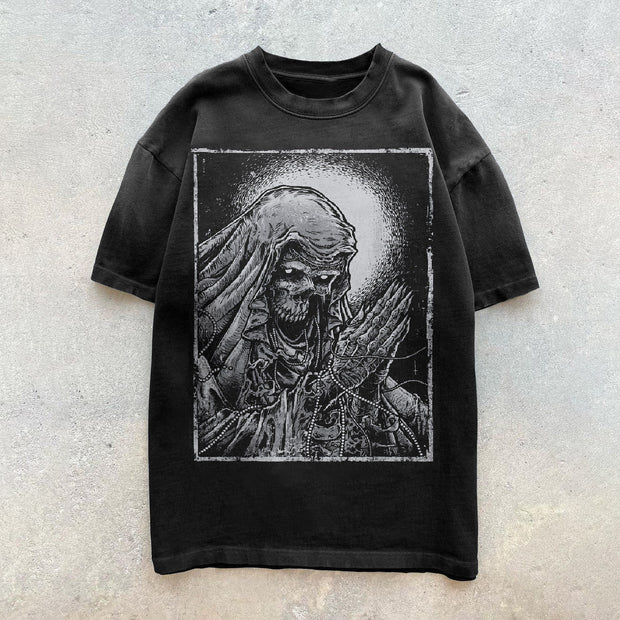 Trendy Retro Thriller Print T-Shirt
