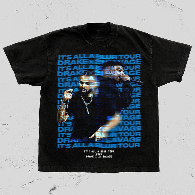 Rap music festival casual street cotton T-shirt