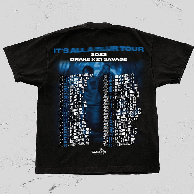 Rap music festival casual street cotton T-shirt