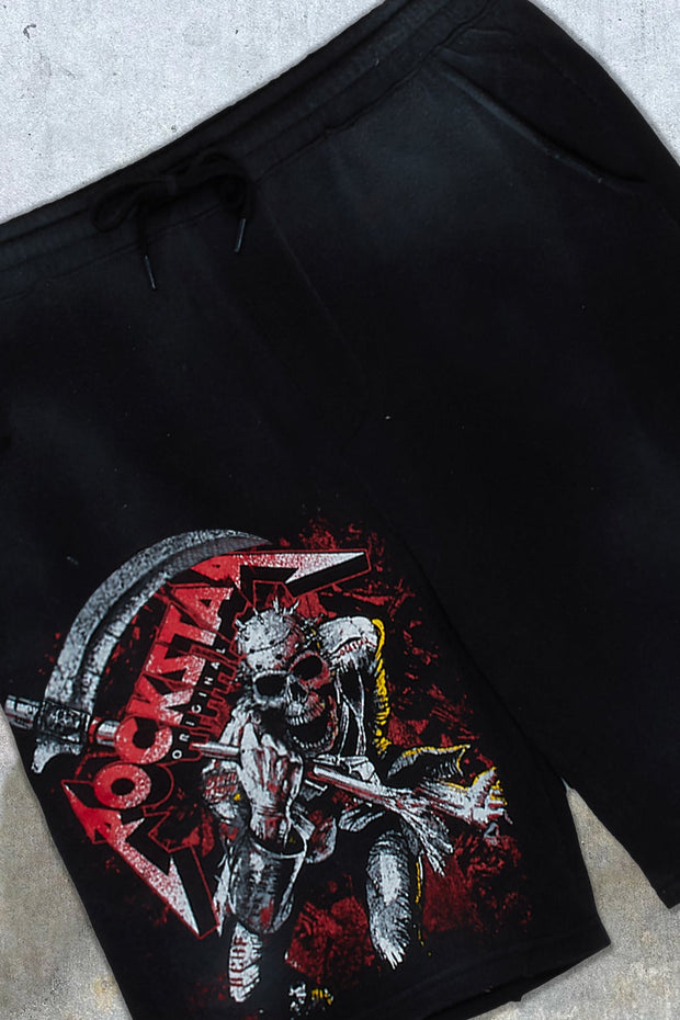 Fashionable personality street style skull suit
