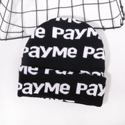 Double-sided lettering knitted hat