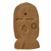 Warm knitted hat ski mask three-hole hat
