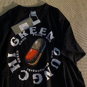 Street style printed American fashion brand short-sleeved T-shirt