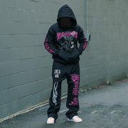 Cupid Print Slouchy Street Hoodie Two-Pack