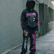 Cupid Print Slouchy Street Hoodie Two-Pack