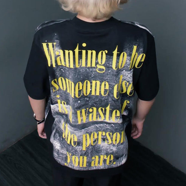 Hip-hop rock Kurt Cobain printed T-shirt