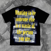 Hip-hop rock Kurt Cobain printed T-shirt