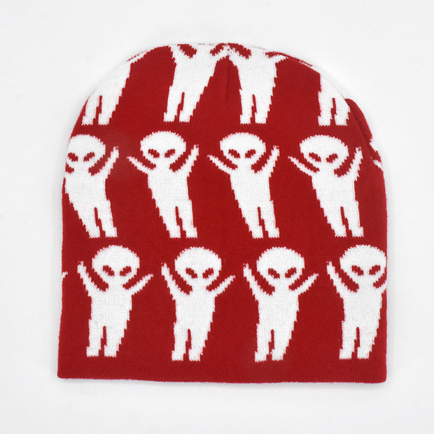 Street knitted beanie casual versatile hat