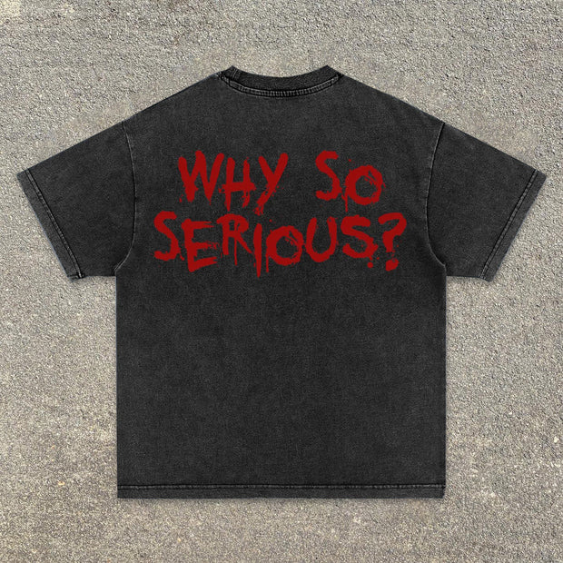 Trendy hip-hop comfortable printed short-sleeved T-shirt