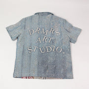 Vintage Headshot Tapestry Lapel Short Sleeve Jacket