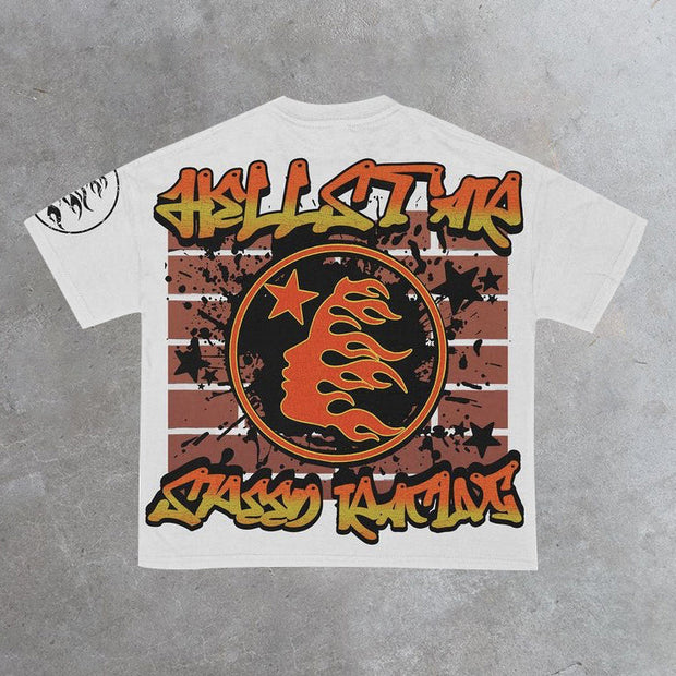 Speed Racing Print Short Sleeve T-Shirt