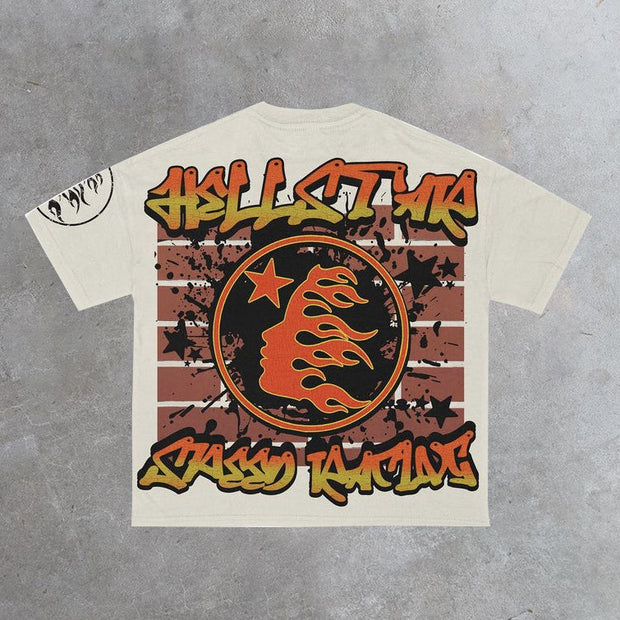 Speed Racing Print Short Sleeve T-Shirt