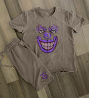 Loose Vintage Street Short Sleeve Shorts Set