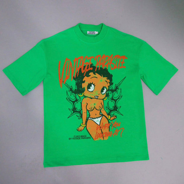 Casual personalized round neck printed T-shirt