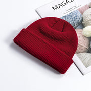Melon leather hat men's warm short cold hat woolen hat
