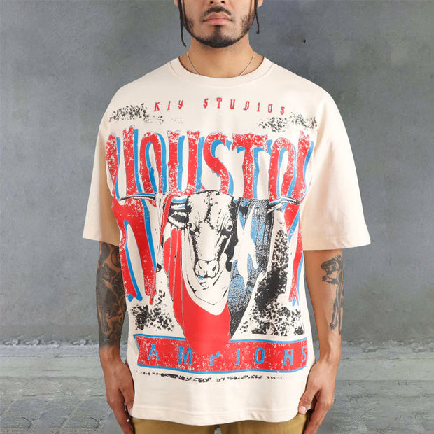 Yellowstone Park Casual Vintage Print Street T-Shirt