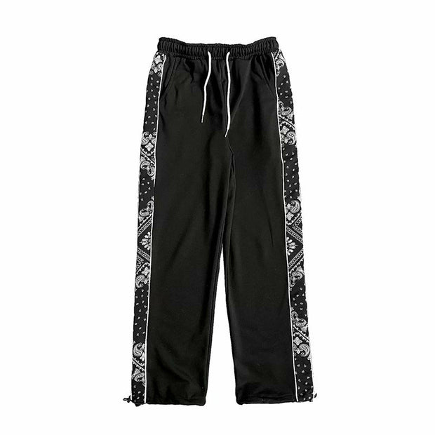 Casual trendy personality drawstring trousers