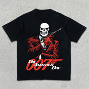 Skull Graphic Print Short Sleeve T-Shirt