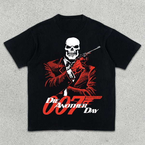 Skull Graphic Print Short Sleeve T-Shirt