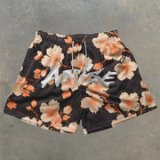 Fashionable personalized flower pattern shorts