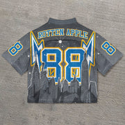 Urban casual street retro mesh jersey