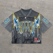 Urban casual street retro mesh jersey