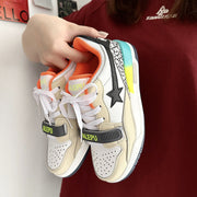 Lucky Star splicing air cushion couple heavyweight sports casual shoes