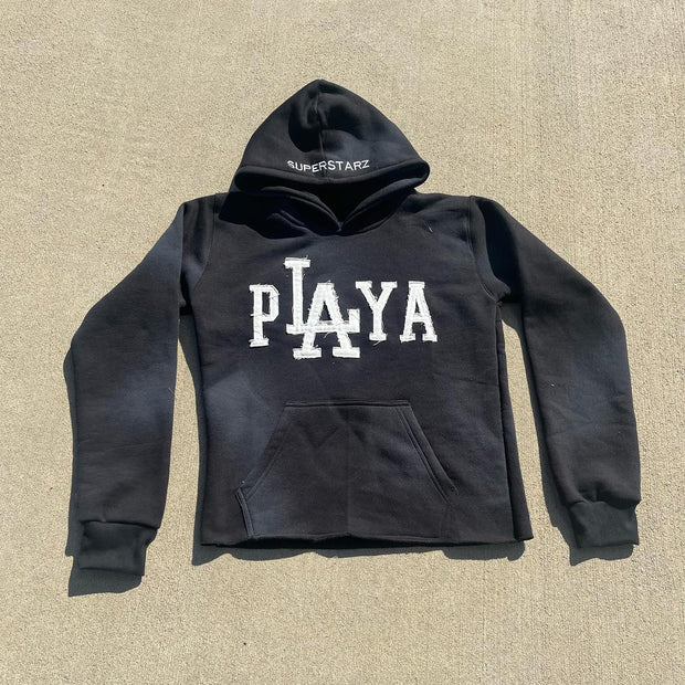 Fashionable personalized letter pattern loose hoodie