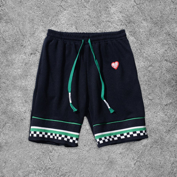 Street Colorblock Plaid Shorts