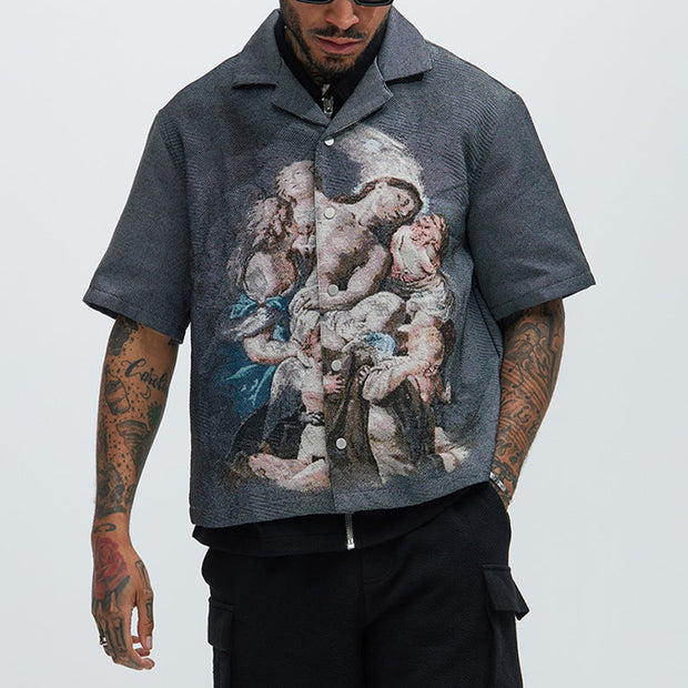 Vintage Tapestry Work Shirt Jacket