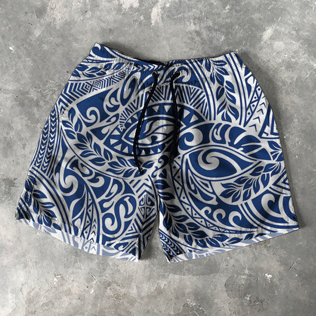Polynesia Print 5 Inseam Shorts