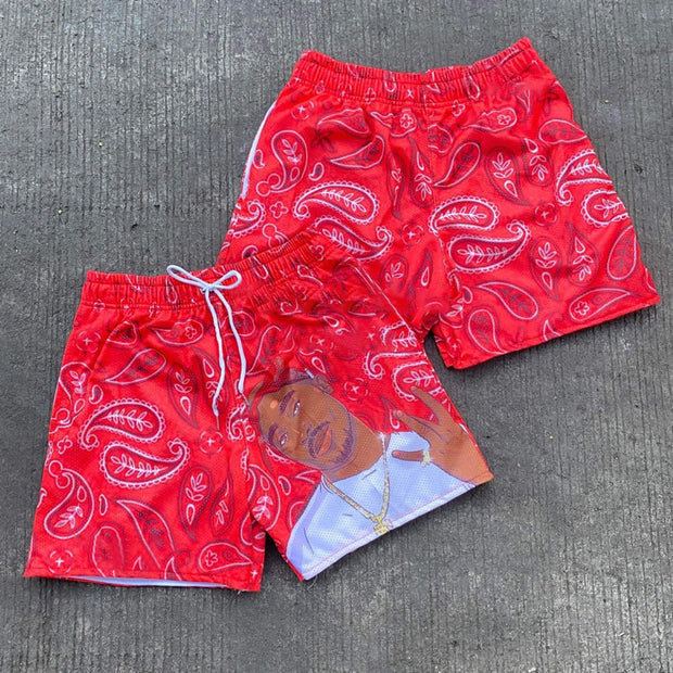 Fashion Paisley Print Shorts