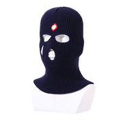 Balaclava three-hole hat outdoor riding headgear knitted warm ski mask