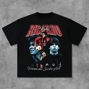 Football Champion Print Short Sleeve T-Shirt