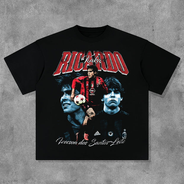 Football Champion Print Short Sleeve T-Shirt