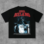 Football Champion Print Short Sleeve T-Shirt