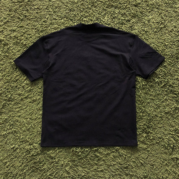 Cross street shooting short-sleeved T-shirt