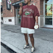 Vintage Graphic Print Short Sleeve T-Shirt