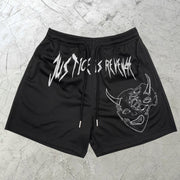 Retro Street Loose Mesh Shorts