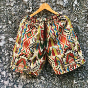 Retro loose short sports micro stretch casual shorts